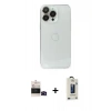 MARSİLYAN™- iPhone 14 Pro Max Kılıf Ufuk Minimal Özel Seri - Siyah Bilvis Hayalet Cam Ekran Koruyucu + Bilvis Titan Kamera Lens - SH