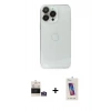 MARSİLYAN™- iPhone 14 Pro Max Kılıf Ufuk Minimal Özel Seri - Siyah Joko 5D Cam + Bilvis Titan Kamera Lens - GS