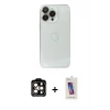 MARSİLYAN™- iPhone 14 Pro Max Kılıf Ufuk Minimal Özel Seri - Siyah Joko 5D Cam + PVD Metal Kamera Lens - TU