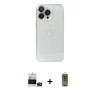 MARSİLYAN™- iPhone 14 Pro Max Kılıf Ufuk Minimal Özel Seri - Siyah Joko Magic 5D Hayalet Cam + Bilvis Titan Kamera Lens - DNMR