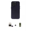 MARSİLYAN™- iPhone 14 Pro Max Kılıf Ufuk Minimal Özel Seri - Siyah Joko Magic 5D Hayalet Cam + Bilvis Titan Kamera Lens - GD