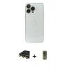 MARSİLYAN™- iPhone 14 Pro Max Kılıf Ufuk Minimal Özel Seri - Siyah Joko Magic 5D Hayalet Cam + Raze Metal Kamera Lens - GD