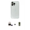 MARSİLYAN™- iPhone 14 Pro Max Kılıf Ufuk Minimal Özel Seri - Siyah Joko Magic 5D Hayalet Cam + Bilvis Titan Kamera Lens - SH