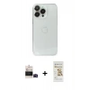 MARSİLYAN™- iPhone 14 Pro Max Kılıf Ufuk Minimal Özel Seri - Siyah Mat Seramik Nano Ekran Koruyucu + Bilvis Titan Kamera Lens - SH