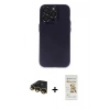 MARSİLYAN™- iPhone 14 Pro Max Kılıf Ufuk Minimal Özel Seri - Siyah Mat Seramik Nano Ekran Koruyucu + Raze Metal Kamera Lens - GD