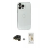MARSİLYAN™- iPhone 14 Pro Max Kılıf Ufuk Minimal Özel Seri - Siyah Mat Seramik Nano Ekran Koruyucu + Raze Metal Kamera Lens - GD
