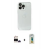 MARSİLYAN™- iPhone 14 Pro Max Kılıf Ufuk Minimal Özel Seri - Siyah Polymer Nano Ekran Koruyucu + Bilvis Titan Kamera Lens - DNMR