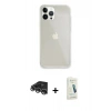 MARSİLYAN™- iPhone 14 Pro Max Kılıf Vadi Asil Prime - Şeffaf Pasifik Cam Ekran Koruyucu + Raze Metal Kamera Lens - GS