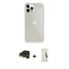 MARSİLYAN™- iPhone 14 Pro Max Kılıf Vadi Asil Prime - Şeffaf Pasifik Cam Ekran Koruyucu + Raze Metal Kamera Lens - GD