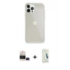 MARSİLYAN™- iPhone 14 Pro Max Kılıf Vadi Asil Prime - Şeffaf Pasifik Cam Ekran Koruyucu + Bilvis Titan Kamera Lens - SH