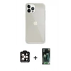 MARSİLYAN™- iPhone 14 Pro Max Kılıf Vadi Asil Prime - Siyah 360 Mat Full Body Arka Koruyucu + PVD Metal Kamera Lens - TU