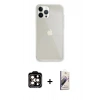 MARSİLYAN™- iPhone 14 Pro Max Kılıf Vadi Asil Prime - Siyah Bilvis 3D Mat Cam Ekran Koruyucu + PVD Metal Kamera Lens - TU