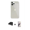 MARSİLYAN™- iPhone 14 Pro Max Kılıf Vadi Asil Prime - Siyah Bilvis 3D Mat Cam Ekran Koruyucu + Raze Metal Kamera Lens - GS