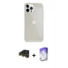 MARSİLYAN™- iPhone 14 Pro Max Kılıf Vadi Asil Prime - Siyah Bilvis 5in1 3D Magic Cam Ekran Koruyucu + Gold Raze Metal Kamera Lens