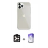 MARSİLYAN™- iPhone 14 Pro Max Kılıf Vadi Asil Prime - Siyah Bilvis 5in1 3D Magic Cam Ekran Koruyucu + PVD Metal Kamera Lens - TU