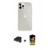 MARSİLYAN™- iPhone 14 Pro Max Kılıf Vadi Asil Prime - Siyah Buffer Cam Ekran Koruyucu + Raze Metal Kamera Lens - GS