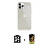 MARSİLYAN™- iPhone 14 Pro Max Kılıf Vadi Asil Prime - Siyah Buffer Cam Ekran Koruyucu + PVD Metal Kamera Lens - TU