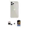 MARSİLYAN™- iPhone 14 Pro Max Kılıf Vadi Asil Prime - Siyah Buffer Hayalet Cam Ekran Koruyucu + Bilvis Titan Kamera Lens - DNMR