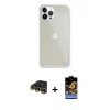 MARSİLYAN™- iPhone 14 Pro Max Kılıf Vadi Asil Prime - Siyah Buffer Hayalet Cam Ekran Koruyucu + Raze Metal Kamera Lens - GD