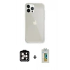 MARSİLYAN™- iPhone 14 Pro Max Kılıf Vadi Asil Prime - Siyah Polymer Nano Ekran Koruyucu + PVD Metal Kamera Lens - TU