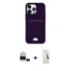 MARSİLYAN™- iPhone 14 Pro Max Kılıf Vadi Çizgi Prime - Şeffaf Pasifik Cam Ekran Koruyucu + Bilvis Titan Kamera Lens - DNMR