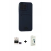 MARSİLYAN™- iPhone 14 Pro Max Kılıf Vadi Çizgi Prime - Şeffaf Pasifik Cam Ekran Koruyucu + Gold Bilvis Titan Kamera Lens