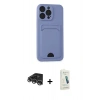 MARSİLYAN™- iPhone 14 Pro Max Kılıf Vadi Çizgi Prime - Şeffaf Pasifik Cam Ekran Koruyucu + Raze Metal Kamera Lens - GS
