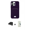 MARSİLYAN™- iPhone 14 Pro Max Kılıf Vadi Çizgi Prime - Şeffaf Pasifik Cam Ekran Koruyucu + Raze Metal Kamera Lens - GS