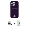 MARSİLYAN™- iPhone 14 Pro Max Kılıf Vadi Çizgi Prime - Şeffaf Pasifik Cam Ekran Koruyucu + Bilvis Titan Kamera Lens - SH