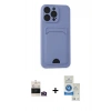 MARSİLYAN™- iPhone 14 Pro Max Kılıf Vadi Çizgi Prime - Şeffaf Royal Nano Ekran Koruyucu + Bilvis Titan Kamera Lens - GD