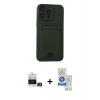 MARSİLYAN™- iPhone 14 Pro Max Kılıf Vadi Çizgi Prime - Şeffaf Royal Nano Ekran Koruyucu + Bilvis Titan Kamera Lens - GD