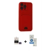 MARSİLYAN™- iPhone 14 Pro Max Kılıf Vadi Çizgi Prime - Şeffaf Royal Nano Ekran Koruyucu + Bilvis Titan Kamera Lens - GS