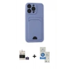 MARSİLYAN™- iPhone 14 Pro Max Kılıf Vadi Çizgi Prime - Şeffaf Royal Nano Ekran Koruyucu + Bilvis Titan Kamera Lens - GS