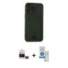 MARSİLYAN™- iPhone 14 Pro Max Kılıf Vadi Çizgi Prime - Şeffaf Royal Nano Ekran Koruyucu + Bilvis Titan Kamera Lens - GS
