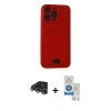 MARSİLYAN™- iPhone 14 Pro Max Kılıf Vadi Çizgi Prime - Şeffaf Royal Nano Ekran Koruyucu + Raze Metal Kamera Lens - GS