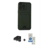 MARSİLYAN™- iPhone 14 Pro Max Kılıf Vadi Çizgi Prime - Şeffaf Royal Nano Ekran Koruyucu + Raze Metal Kamera Lens - GS
