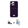 MARSİLYAN™- iPhone 14 Pro Max Kılıf Vadi Çizgi Prime - Şeffaf Royal Nano Ekran Koruyucu + Bilvis Titan Kamera Lens - SH
