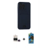 MARSİLYAN™- iPhone 14 Pro Max Kılıf Vadi Çizgi Prime - Siyah 18D Cam Ekran Koruyucu + Bilvis Titan Kamera Lens - GD