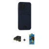 MARSİLYAN™- iPhone 14 Pro Max Kılıf Vadi Çizgi Prime - Siyah 18D Cam Ekran Koruyucu + Raze Metal Kamera Lens - GD