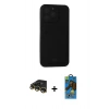 MARSİLYAN™- iPhone 14 Pro Max Kılıf Vadi Çizgi Prime - Siyah 18D Cam Ekran Koruyucu + Raze Metal Kamera Lens - GD