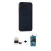 MARSİLYAN™- iPhone 14 Pro Max Kılıf Vadi Çizgi Prime - Siyah 18D Cam Ekran Koruyucu + Bilvis Titan Kamera Lens - GS