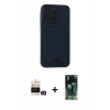 MARSİLYAN™- iPhone 14 Pro Max Kılıf Vadi Çizgi Prime - Siyah 360 Mat Full Body Arka Koruyucu + Gold Bilvis Titan Kamera Lens