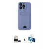 MARSİLYAN™- iPhone 14 Pro Max Kılıf Vadi Çizgi Prime - Siyah 3D Antistatik Cam Ekran Koruyucu + Bilvis Titan Kamera Lens - SH