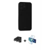 MARSİLYAN™- iPhone 14 Pro Max Kılıf Vadi Çizgi Prime - Siyah 3D Antistatik Cam Ekran Koruyucu + Raze Metal Kamera Lens - GS