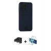 MARSİLYAN™- iPhone 14 Pro Max Kılıf Vadi Çizgi Prime - Siyah 3D Antistatik Cam Ekran Koruyucu + Raze Metal Kamera Lens - GS