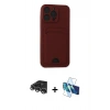 MARSİLYAN™- iPhone 14 Pro Max Kılıf Vadi Çizgi Prime - Siyah 3D Antistatik Cam Ekran Koruyucu + Raze Metal Kamera Lens - GS