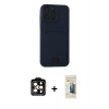 MARSİLYAN™- iPhone 14 Pro Max Kılıf Vadi Çizgi Prime - Siyah 6D Mat Seramik Hayalet Nano Ekran Koruyucu + PVD Metal Kamera Lens - TU