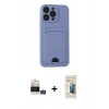 MARSİLYAN™- iPhone 14 Pro Max Kılıf Vadi Çizgi Prime - Siyah 6D Mat Seramik Hayalet Nano Ekran Koruyucu + Bilvis Titan Kamera Lens - GS