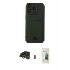 MARSİLYAN™- iPhone 14 Pro Max Kılıf Vadi Çizgi Prime - Siyah 6D Mat Seramik Hayalet Nano Ekran Koruyucu + Raze Metal Kamera Lens - GD