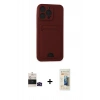 MARSİLYAN™- iPhone 14 Pro Max Kılıf Vadi Çizgi Prime - Siyah 6D Mat Seramik Hayalet Nano Ekran Koruyucu + Bilvis Titan Kamera Lens - SH